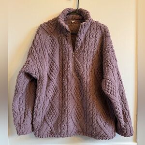 Gilly Hicks quarter zip fleece pullover. Large, like new